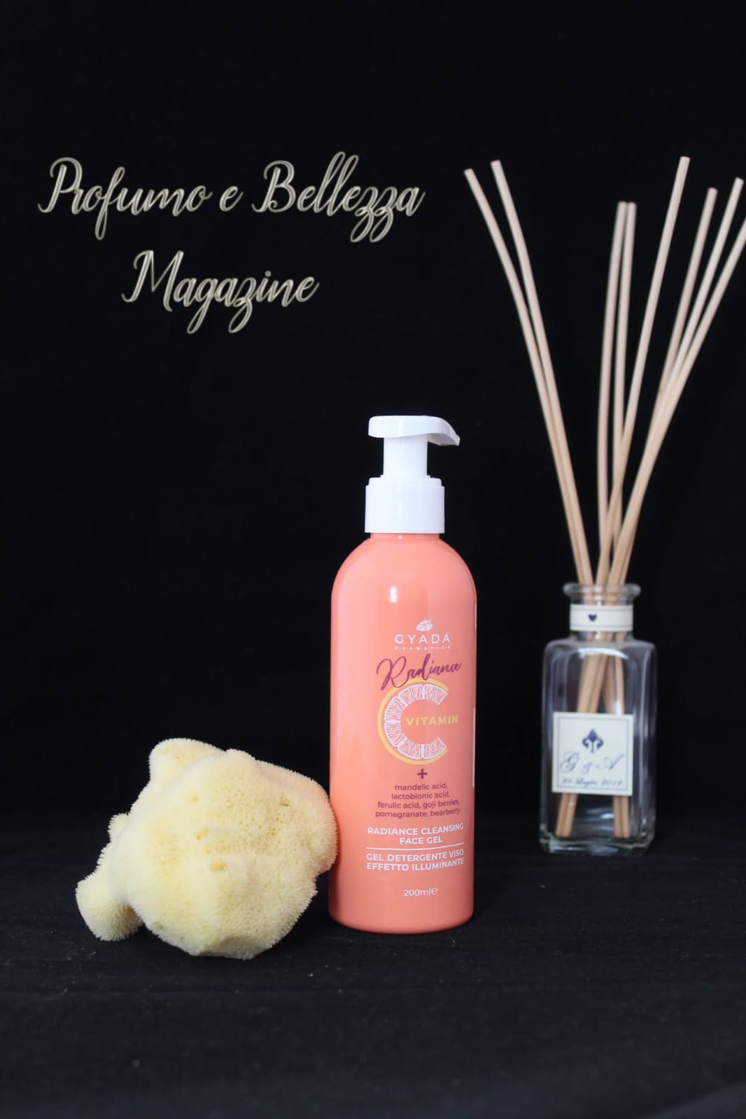 Detergente viso illuminante di Gyada cosmetics alla Vitamina C